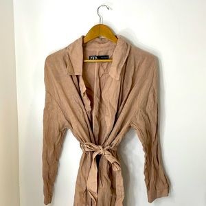 Zara XS Pink Spring Lightweight Coat/ Blazer
